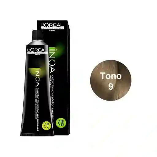 Inoa Tinte Sin Amoniaco Rubio Muy Claro #9 60ml