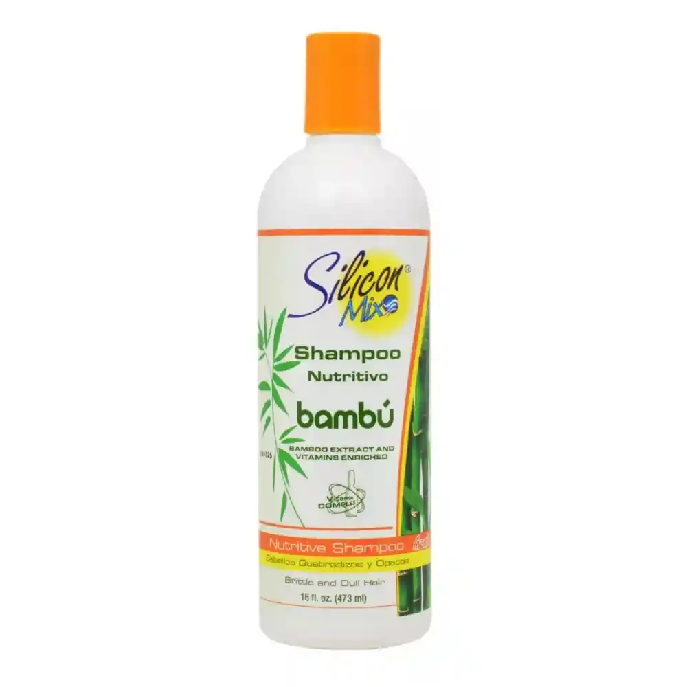 Shampoo Nutritivo Con Extracto De Bambu Silicon Mix 16 Oz