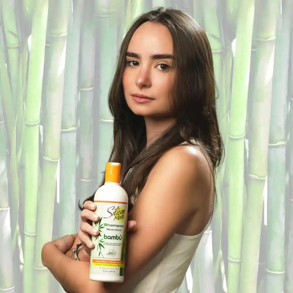 Shampoo Nutritivo Con Extracto De Bambu Silicon Mix 16 Oz