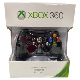 Control Inalambrico Negro Para Xbox 360 Nuevo