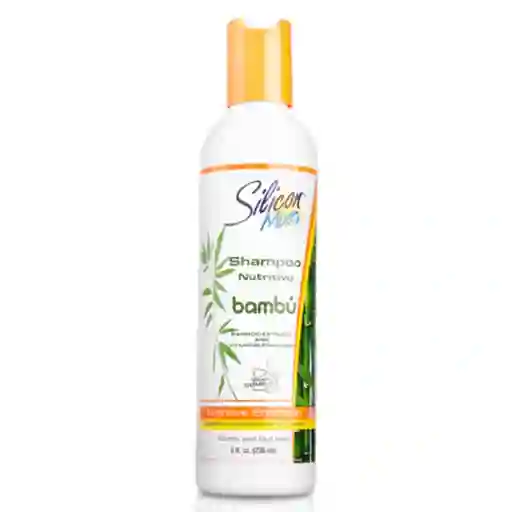 Shampoo Nutritivo Con Extracto De Bambú Silicon Mix 8 Oz
