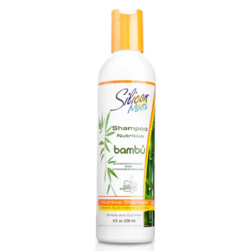 Shampoo Nutritivo Con Extracto De Bambú Silicon Mix 8 Oz