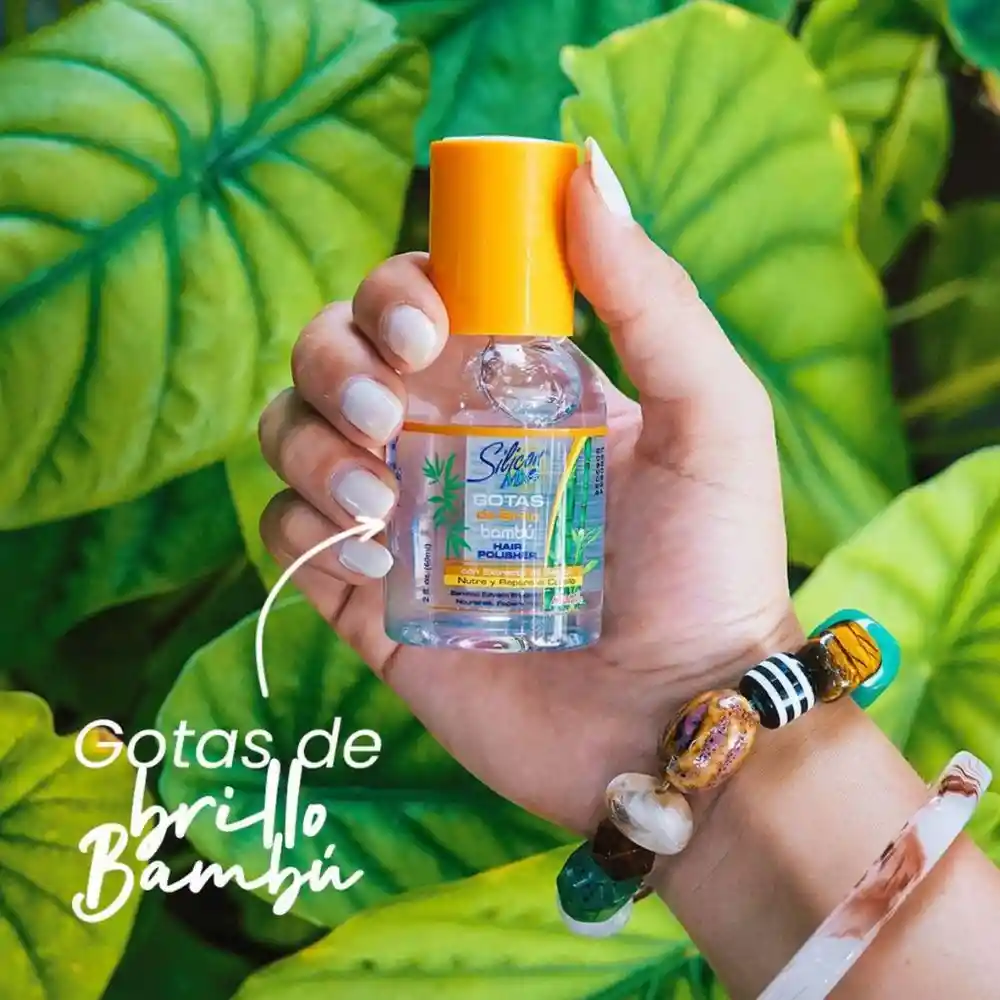 Gotas De Brillo Silicon Mix Con Extracto De Bambú 2 Oz