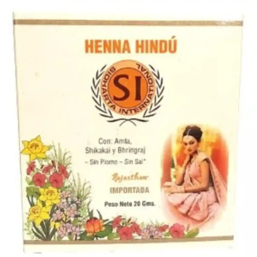 Henna Hindu Rajastan Tomo Cobrizo