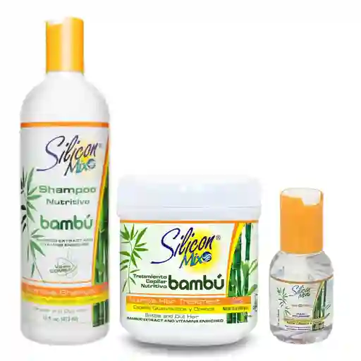 Kit Capilar Bambú Silicon Mix 16 Oz