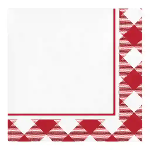 Servilletas Pequeñas Picnic Rojo X 16 Und