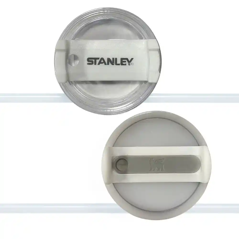 Combo Termo Stanley Quencher Genérico 1.1 40 Oz Acero Inoxodable Más Termo De 20 Oz Color Blanco