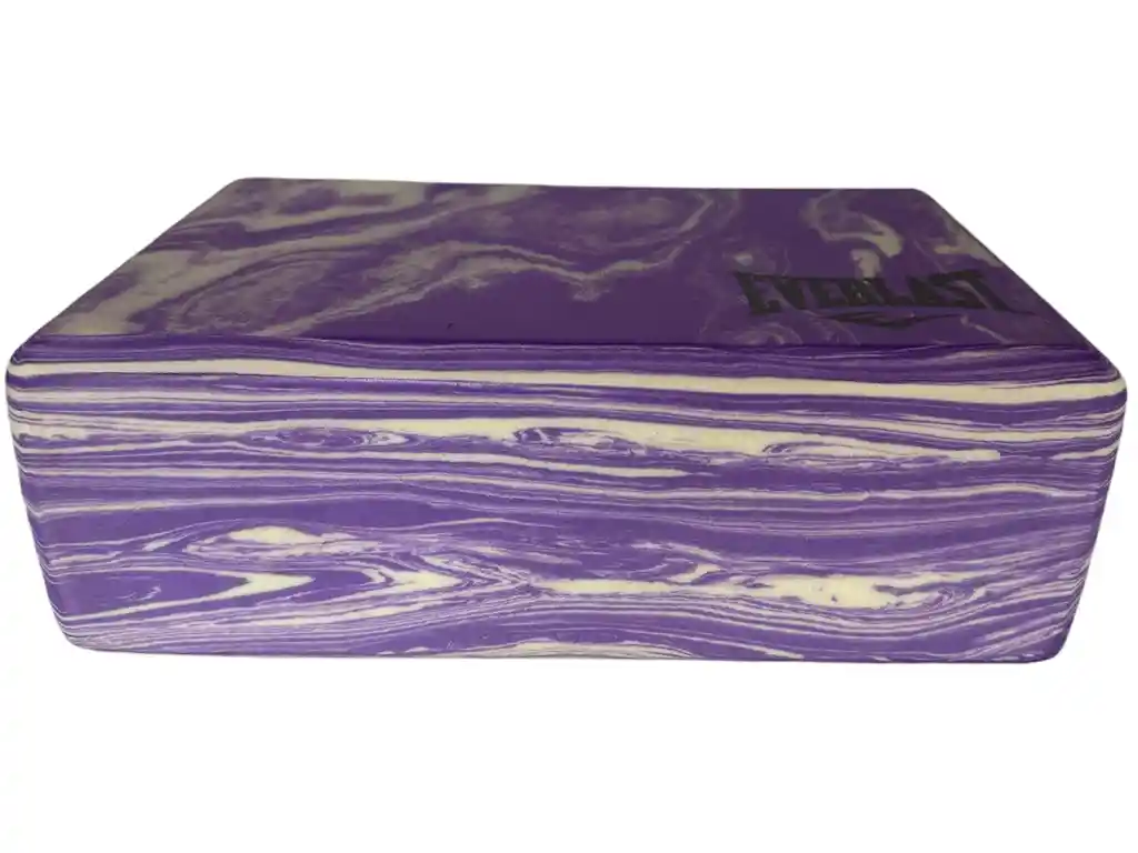 Bloque Yoga Everlast Competicion Marble - Evybk60m/ Morado-blanco