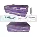 Bloque Yoga Everlast Competicion Marble - Evybk60m/ Morado-blanco