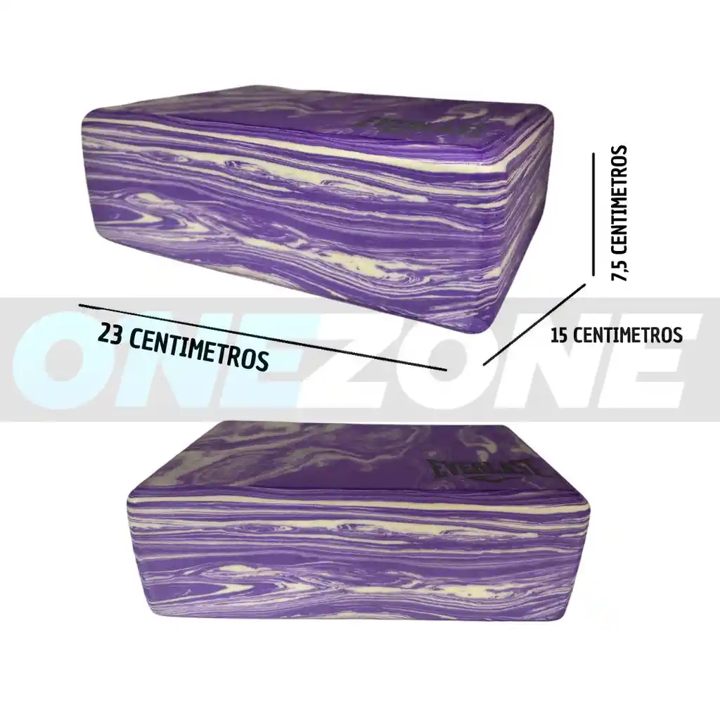 Bloque Yoga Everlast Competicion Marble - Evybk60m/ Morado-blanco