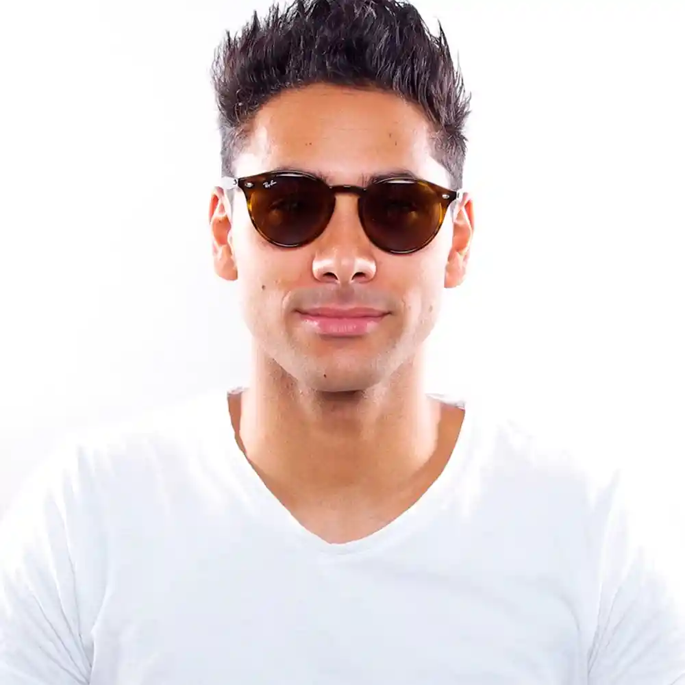 Gafas De Sol Ray Ban Round Highstreet Rb2180 710/73 Color Habana Talla 49mm