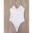 Vestido De Baño Blanco Con Abertura