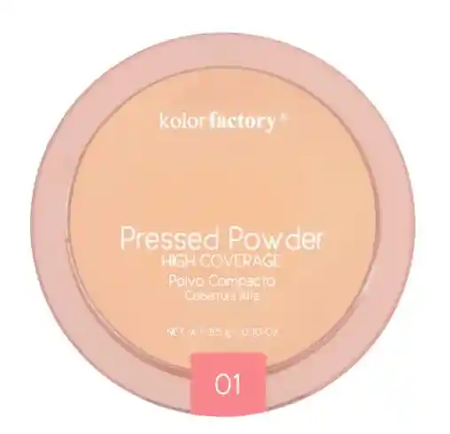 Kolor Factory Polvo Compacto Cobertura Alta (especificar Tono En El Pedido)