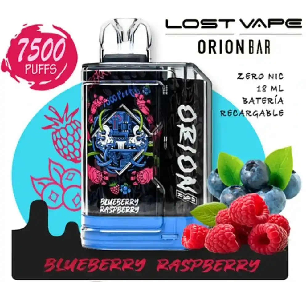 Orion Bar Blueberry Raspberry 7500 Puff