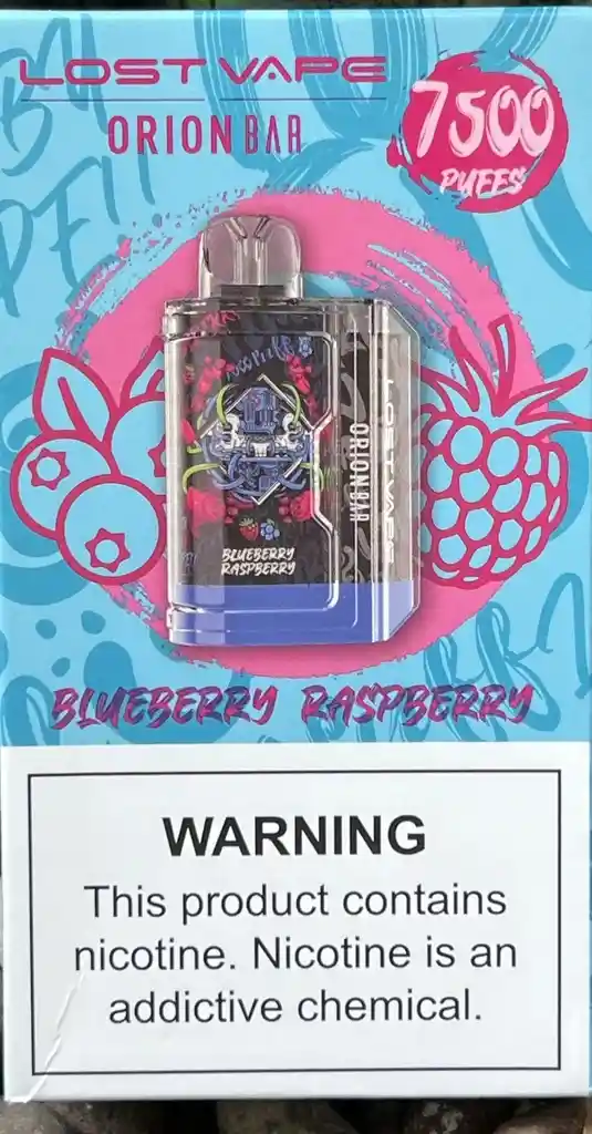 Orion Bar Blueberry Raspberry 7500 Puff