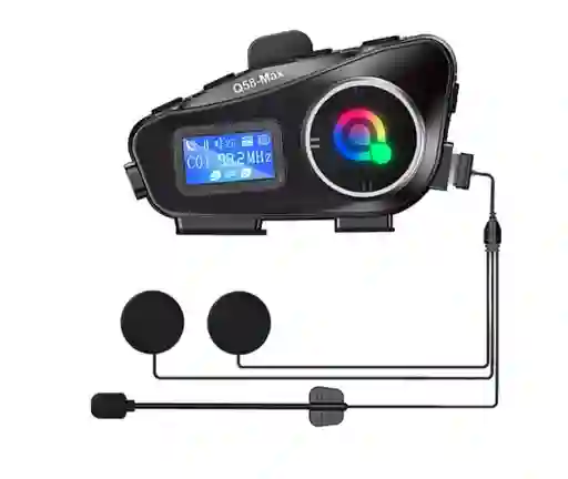 Intercomunicador Para Moto Q58 Max Con Fm Y Comparte Musica