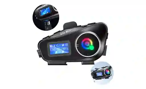 Intercomunicador Bluetooth Q58-max Radio Fm Casco Moto 25hr