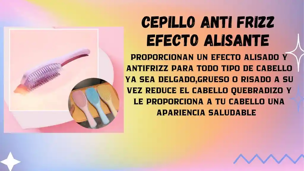 Cepillo Anti Frizz Efecto Alisante