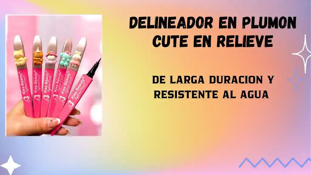 Delineador En Plumon Cute En Relieve
