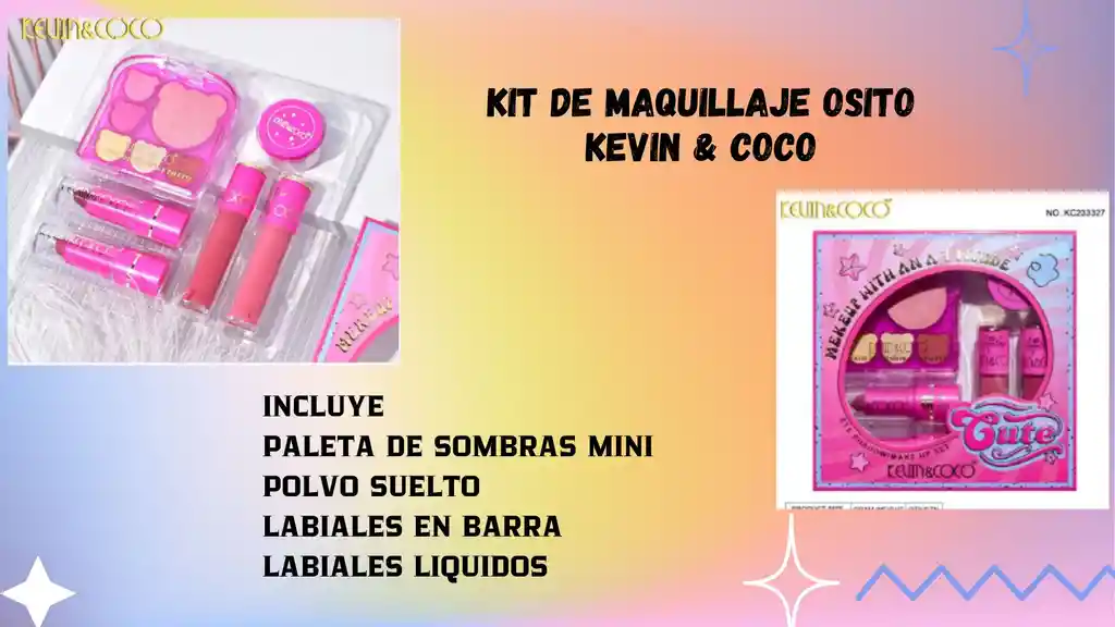 Kit Maquillaje Osito