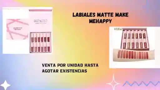Kit De Labiales Matte X12 Make Me Happy