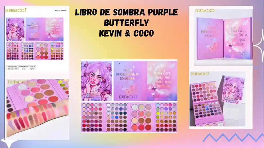 Libro De Sombras Purple Butterfly