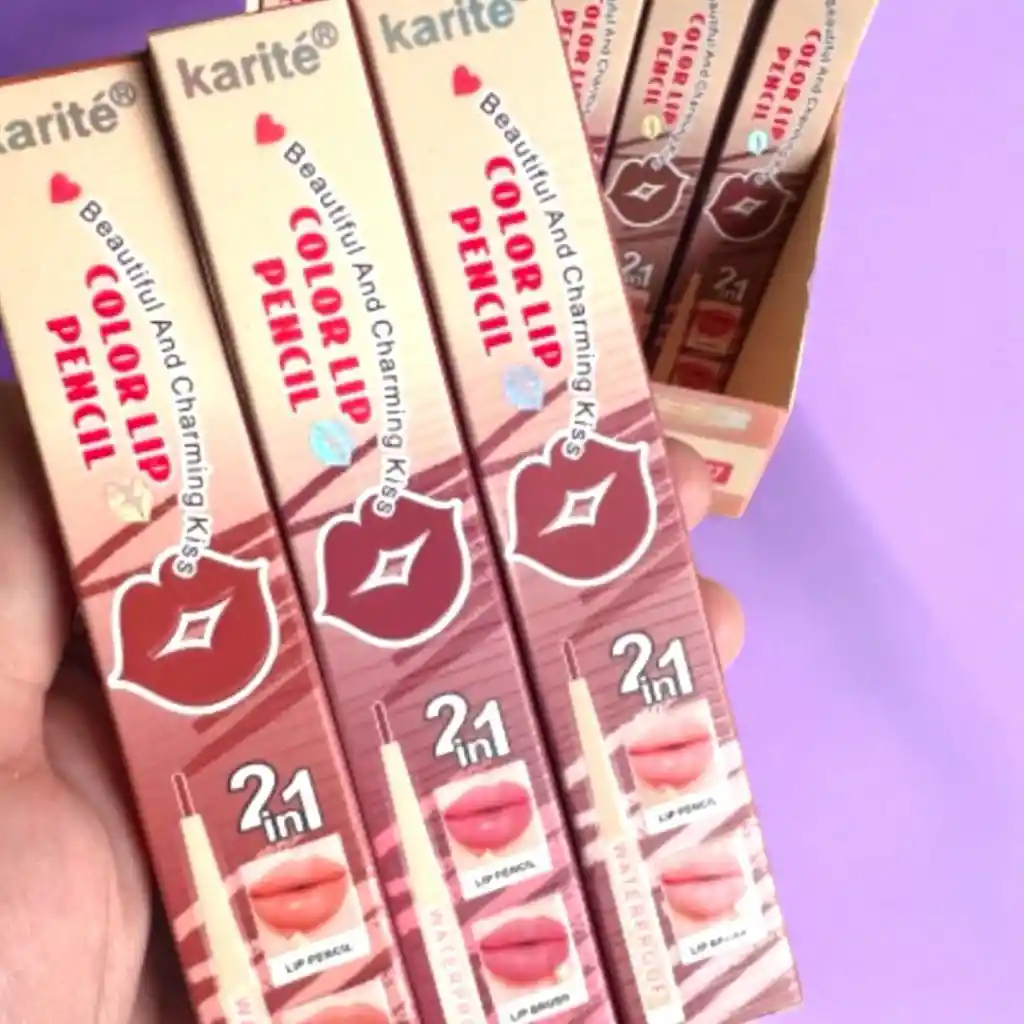 Labial Y Delineador 2 En 1
