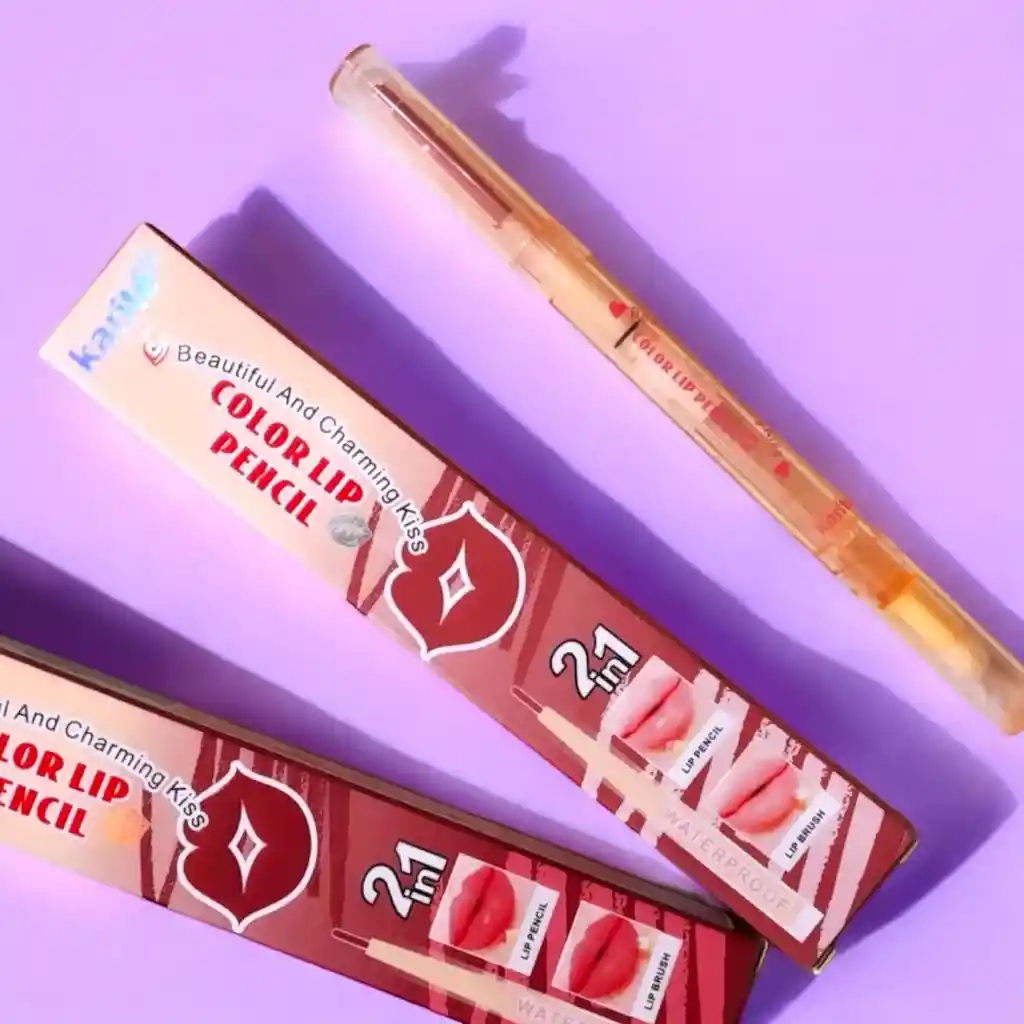 Labial Y Delineador 2 En 1