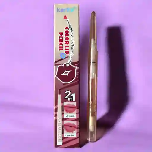 Labial Y Delineador 2 En 1