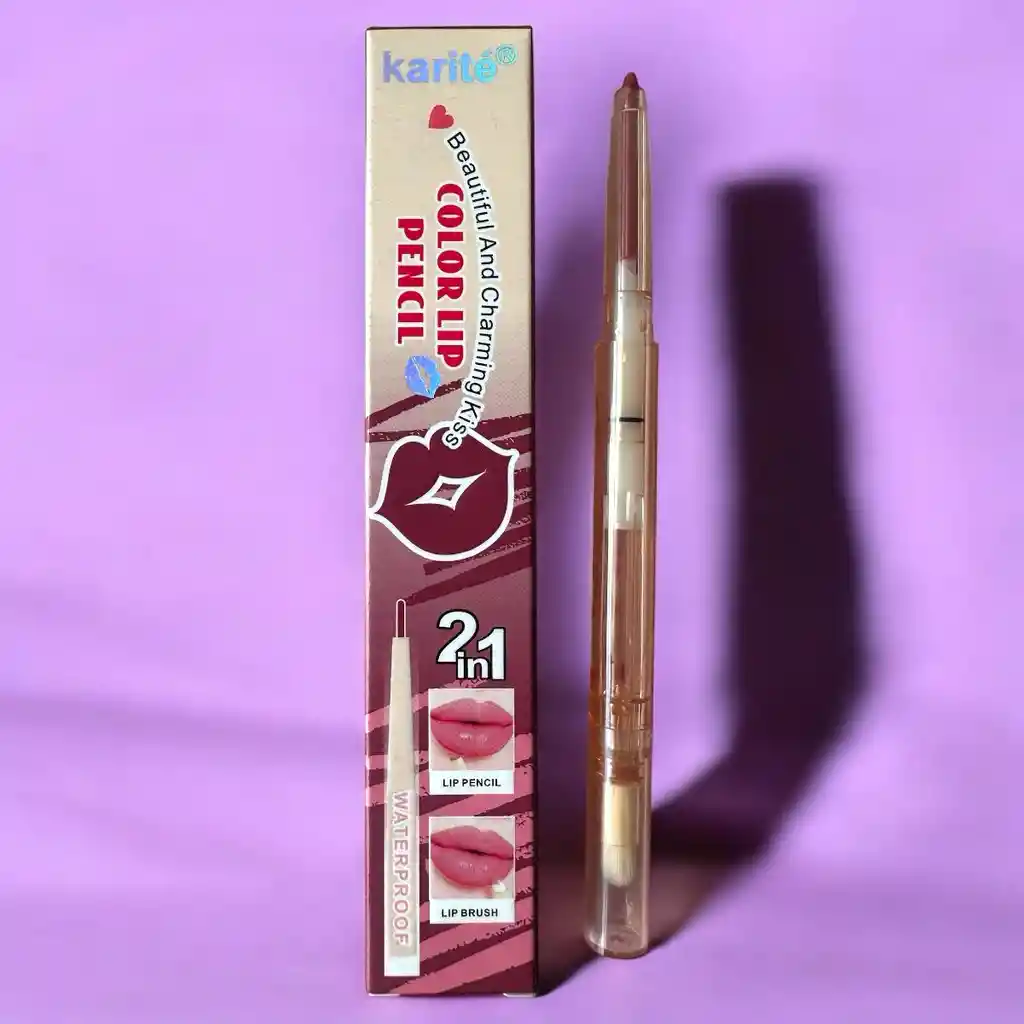 Labial Y Delineador 2 En 1