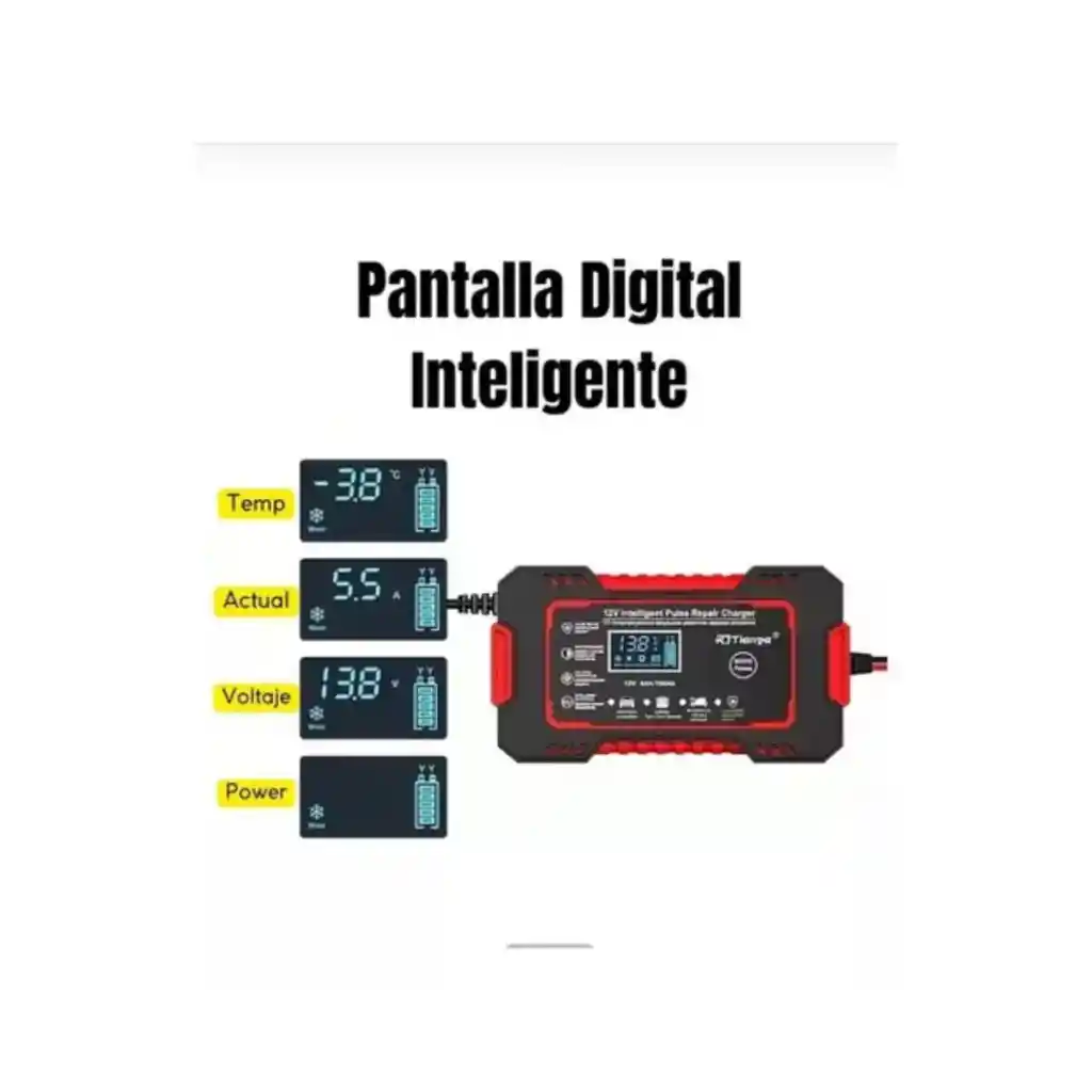 Cargador Y Reparador Inteligente Para Batería 12v Carro