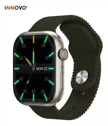 Reloj Inteligente Amoled H9 Plus Pulso Siliconado Verde Mobulaa Llamadas Innovo Tech
