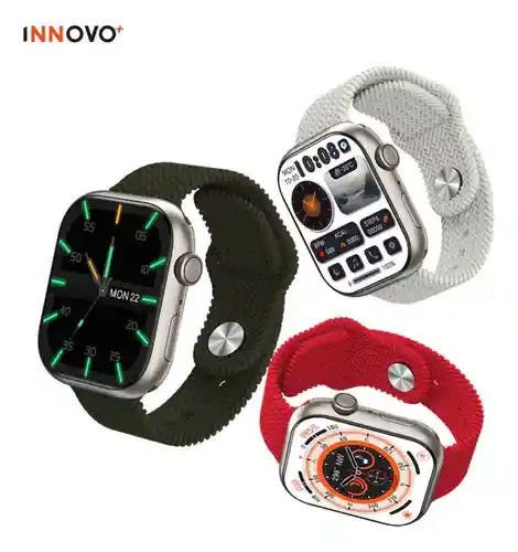 Reloj Inteligente Amoled H9 Plus Pulso Siliconado Verde Mobulaa Llamadas Innovo Tech