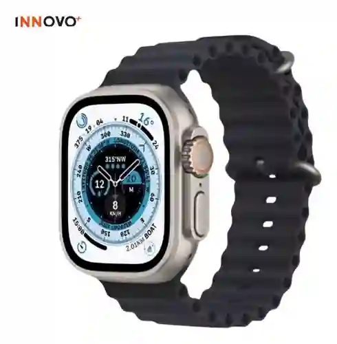 Reloj Smartwatch H9 Ultra Plus Amoled 7 Pulsos Negros Alta Gama Sport Notificaciones Innovo Tech