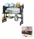 Platero Organizador De Loza Con Escurridor Tabla De Picar Todo En 1
