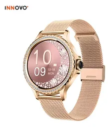 Smartwatch Amor Dama Oro Rosa Moda Estilo Elegante Mobulaa Notificaciones Innovo Tech