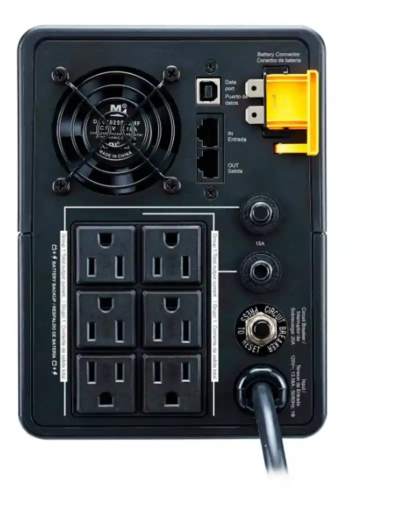 Ups Apc Bx1600m-lm 1600va Interactiva 6 Tomas Avr 960 Watts