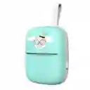 Mini Impresora Termica Azul Bluetooth