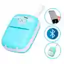 Mini Impresora Termica Azul Bluetooth