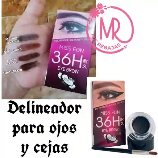 Delineados En Gel 36h Para Ojos Y Cejas (#02 Marrón Claro)