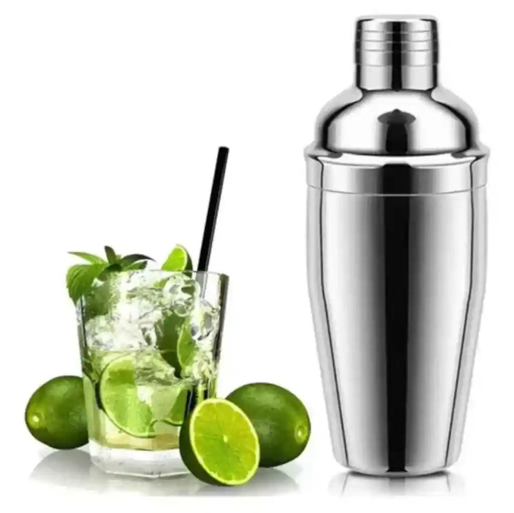 Vaso Coctelero Barman Agitador De Acero 3 Piezas De 500 Ml