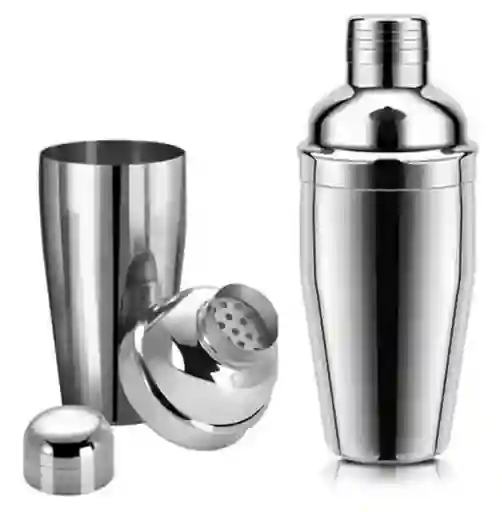 Vaso Coctelero Barman Agitador De Acero 3 Piezas De 500 Ml
