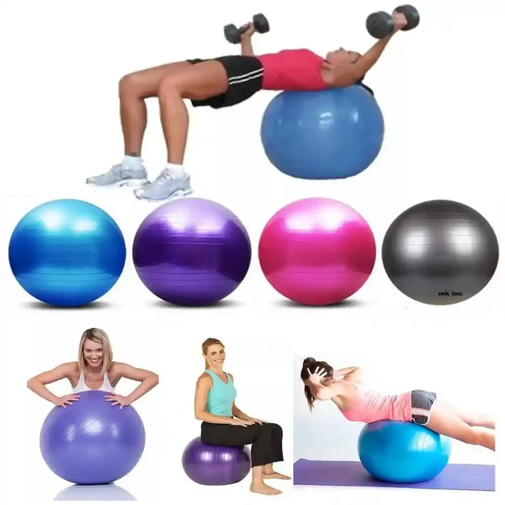 Pelota Yoga Con Inflador 55cm-600gr