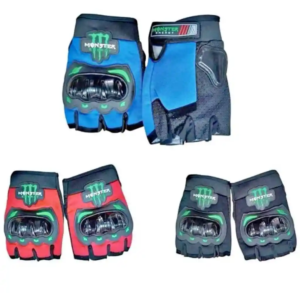 Guantes Deportivos Bicicleta Moto Monster Energy
