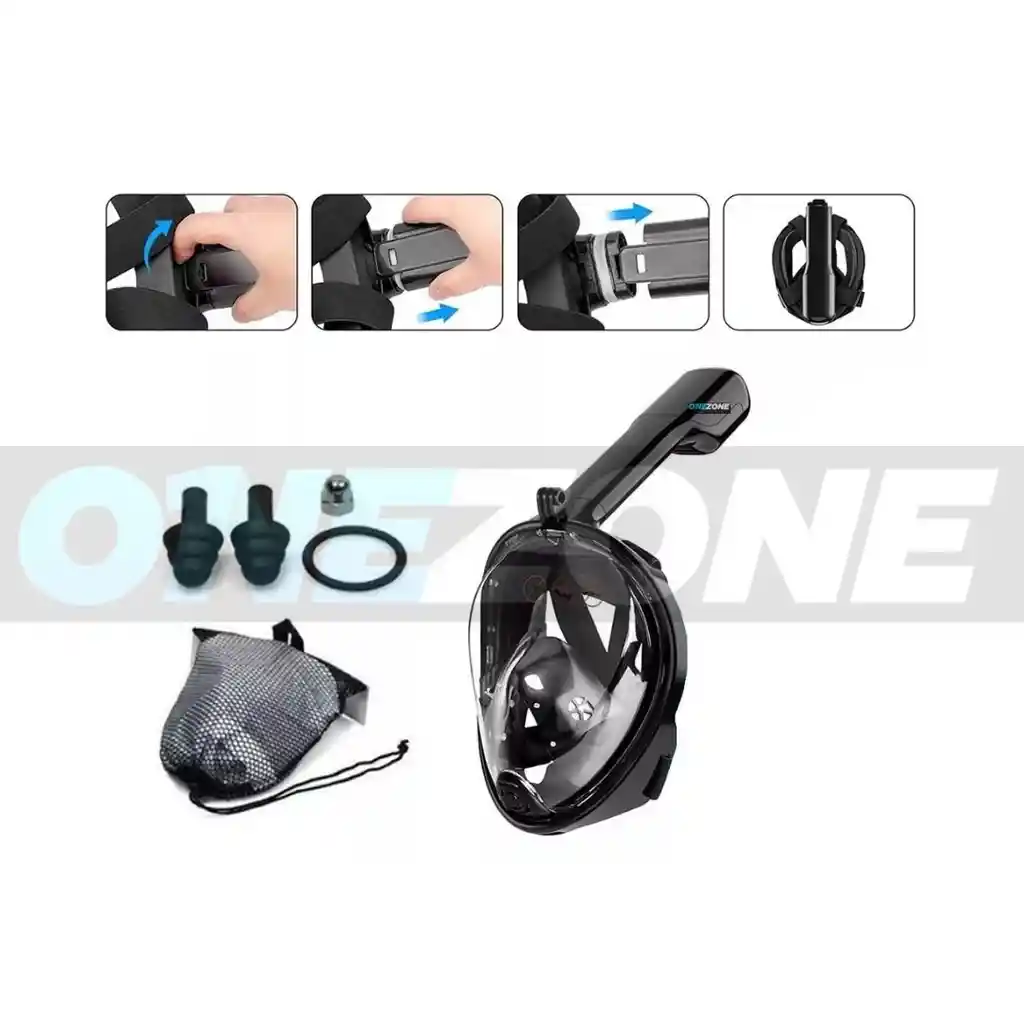 Mascara Careta De Buceo Snork Free Breath - Gvs80101896/ Rosado L - Xl
