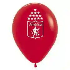 Globos Fútbol América R12 X 12 Und Rojo