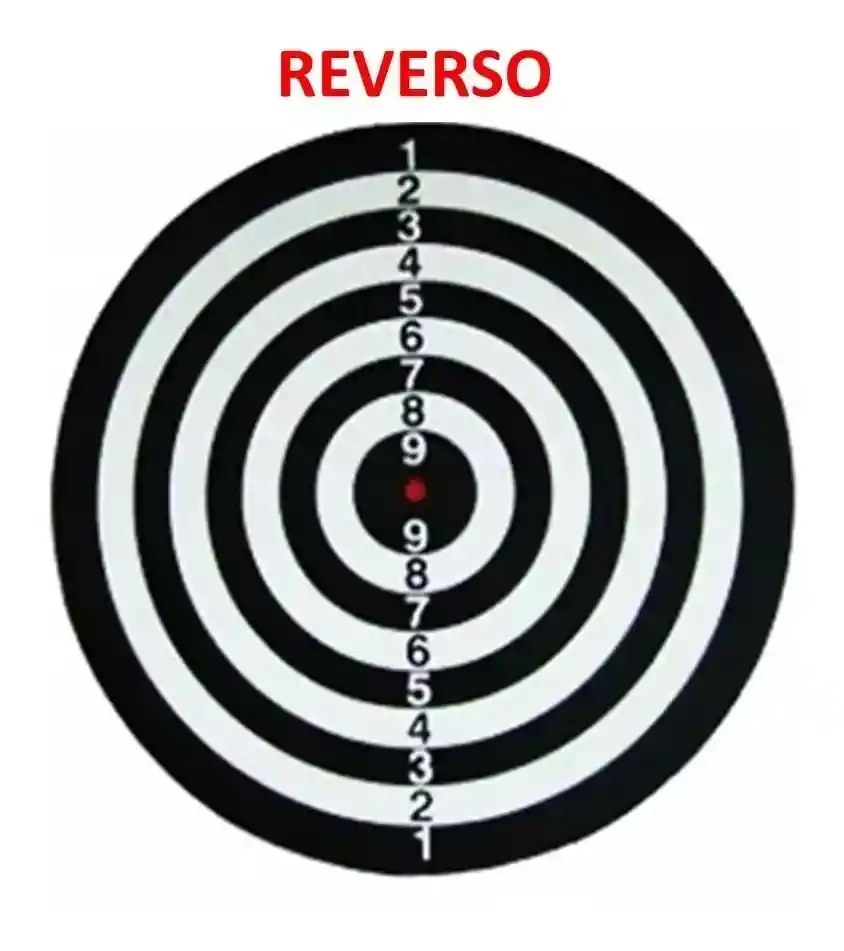 Tablero Dardos Tiro Al Blanco 30cm Juego De Puntería