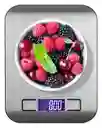 Balanza Gramera Bascula Digital Pesa Cocina Acero Inox 5 Kgs Color Acero Inoxidable