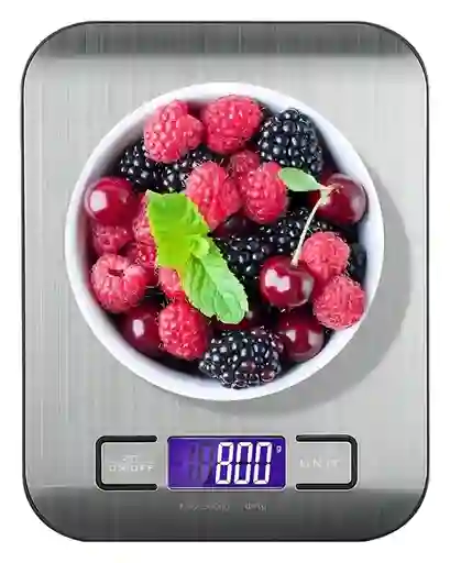 Balanza Gramera Bascula Digital Pesa Cocina Acero Inox 5 Kgs Color Acero Inoxidable