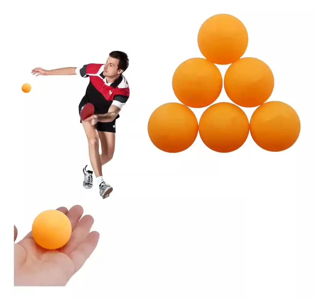 Pack De Pelotas Para Ping Pong De Mesa X 6 Und